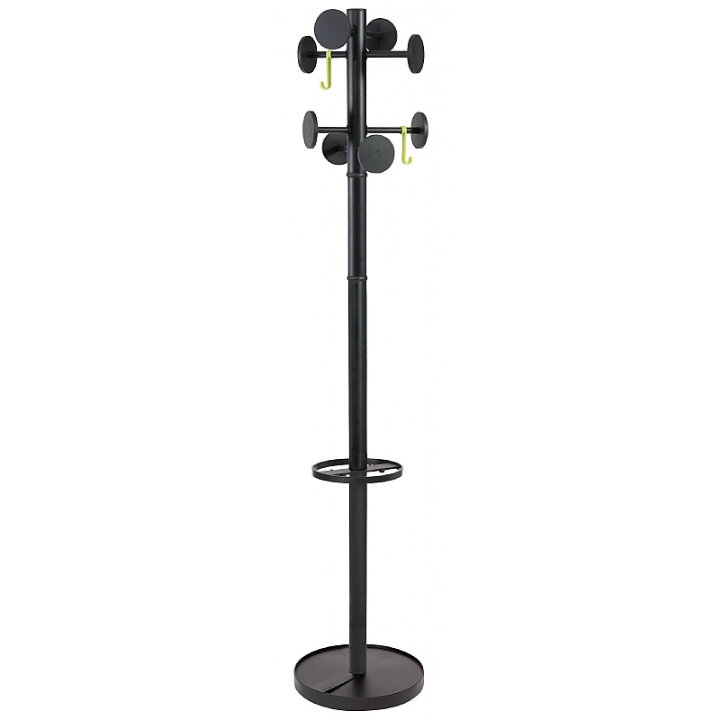 Stan Black Office Coat Stand - Office Accessories